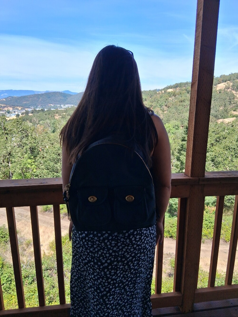 Coach Black Nylon Backpack with Gold-Tone Hardware - Picture 6 of 12